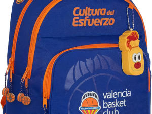 VALENCIA C.F.: MOCHILA BASKET A/CARRO DOBLE 42 cm