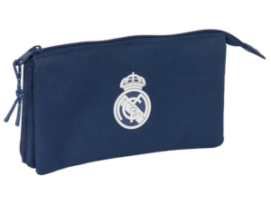 REAL MADRID: ESTUCHE PORTATODO TRIPLE MARINO