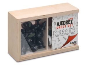 AJEDREZ EN CAJA DE MADERA