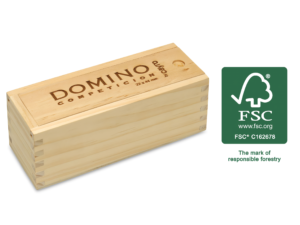 DOMINO CHAMELO CAJA DE MADERA