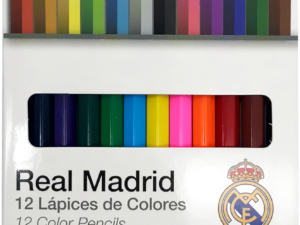 REAL MADRID: SET 12 LAPICES DE COLORES