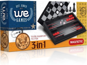 AJEDREZ-DAMAS-BACKGAMON MAGNÉTICO