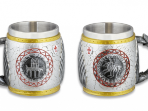 TAZA DECORACIÓN SIGILLUM MILITUM XPISTI RESINA 12 CM. COD: 39074