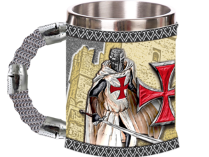 TAZA DECORACIÓN TEMPLARIA KNIGHT RESINA 12 CM. COD: 39051
