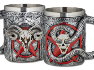 TAZA DECORACIÓN GÓTICA RESINA 11 CM. COD: 39487