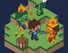 MANTA POLAR MINECRAFT 100*140 cm