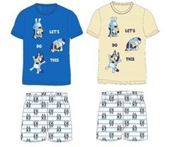 CONJUNTO DE PIJAMA 2 PIEZAS MANGA CORTA ALGODÓN DE BLUEY