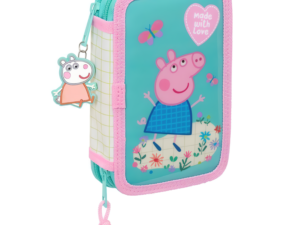 PEPPA PIG: PLUMIER DOBLE PRETTY FLOWERS 29 PIEZAS