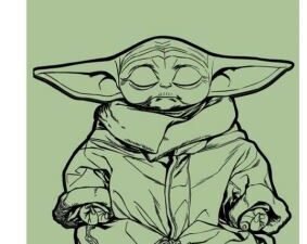 TOALLA DE PLAYA MODELO STAR WARS THE MANDALORIAN. EN ALGODÓN 320 GRS.  COLOR AMARILLO. TAMAÑO 70x140. COD: 39002MAN-BT-NEW