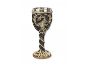 COPA DECORACION DRAGON METALIZADO RESINA. COD: 39035