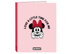 CARPETA FOLIO 4 ANILLAS MIXTAS MINNIE ME TIME
