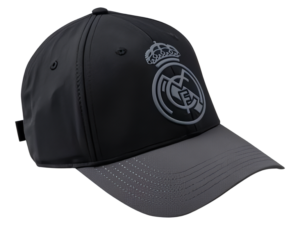 GORRA OFICIAL BLACK LOGO DEL REAL MADRID ADULTO