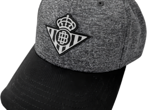 GORRA PREMIUM ESCUDO GRIS DE REAL BETIS B.P. ADULTO.