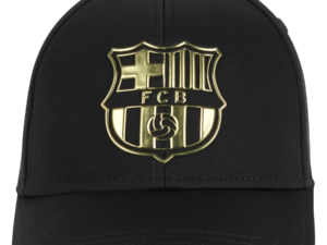 GORRA OFICIAL BLACK ESCUDO GOLD DEL F.C. BARCELONA. JUNIOR