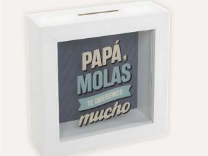 HUCHA DE MADERA PAPA MOLAS
