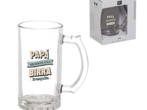 JARRA CERVEZA 500 ml PAPA NECESITA UNA BIRRA