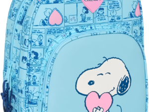 SAN VALENTÍN: MOCHILA ADAPTABLE A CARRO  “SNOOPY“ LOVE 46 cm