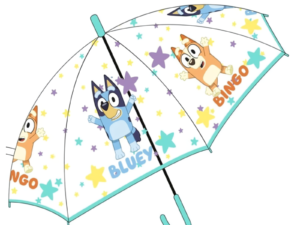 PARAGUAS BURBUJA TRAPARENTE DE BLUEY