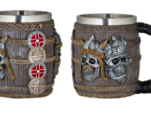 TAZA DECORACIÓN DEATH VIKINGS RESINA 11.3 CM. COD: 39493