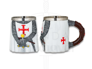 TAZA DECORACIÓN TEMPLARIA RESINA 12 CM.  COD: 39629