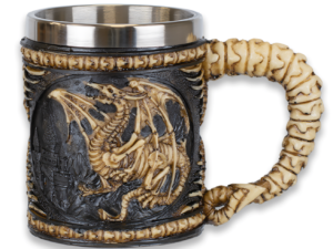 TAZA DECORACIÓN DRANG BONES RESINA 12 CM. COD: 39376