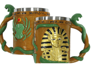 TAZA DECORACIÓN EGIPCIA RESINA 12 CM. COD: 39406