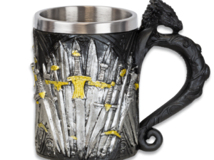 TAZA DECORACIÓN ESPADAS RESINA 12 CM. COD: 39094