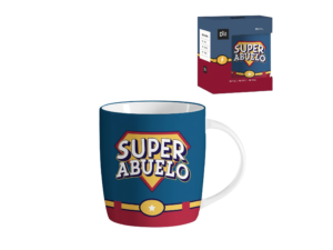 TAZA ABUELO C/CAJA REGALO SUPER ABUELO