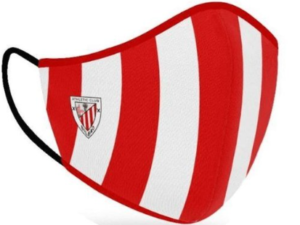 ATHLETIC CLUB BILBAO  MASCARILLA HIGIENICA 40 LAVADOS ROJIBLANCA JUNIOR