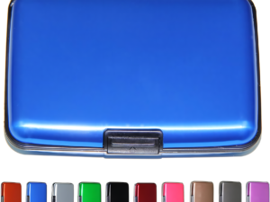 TARJETERO ACORDEÓN ALUMINIO RFID “MORGAN”  B-453 COLORES VARIOS