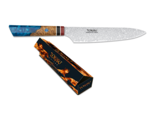 CUCHILLO JAPONES SMALL GYUTO HOJA DAMASCO TOKISU.  COD: 17457