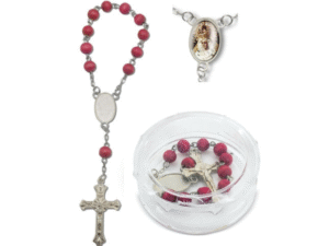 ROSARIO PERFUMADO DE MANO COBRE Y MADERA “GLORIA” Z-686