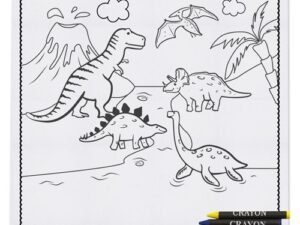 MANTEL DE ENTRETENIMIENTO INFANTIL CON CERAS “SAURUS”  10349