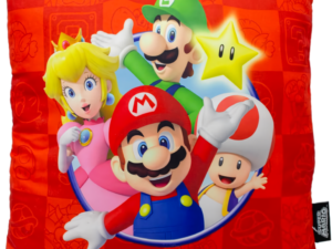 MARIO BROSS: COJIN 40*40 PANDILLA MARIO BROSS