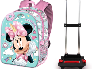 MOCHILA BASIC C/CARRO UNICORN MINNIE