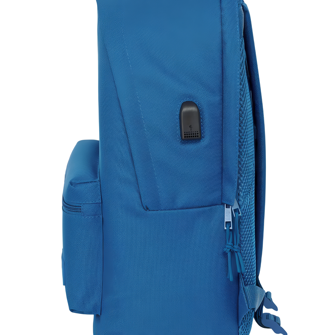 MOCHILA DOBLE PARA PORTATIL 15,6” + USB 44 CM AZUL - Imagen 5