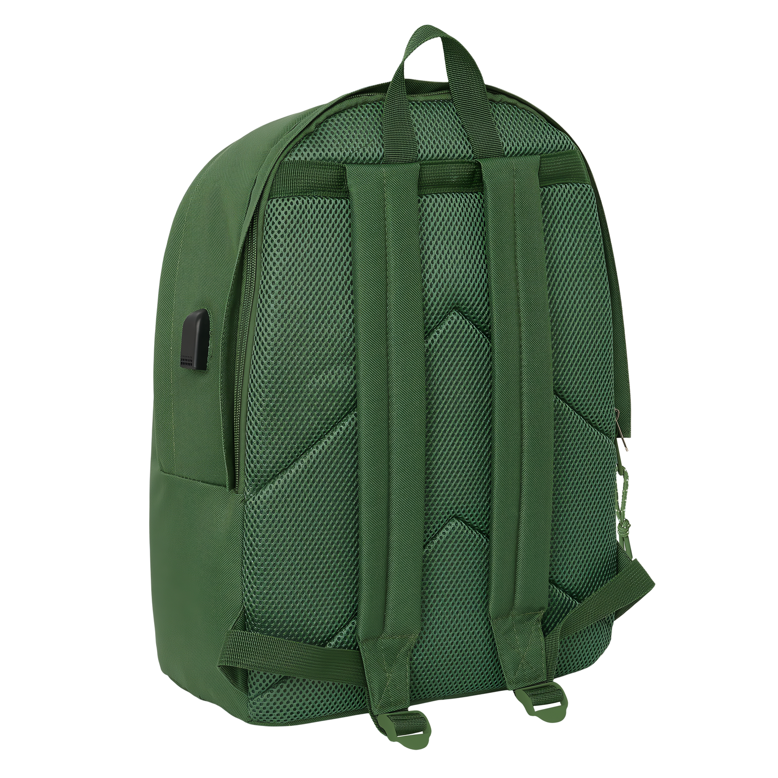 MOCHILA DOBLE PARA PORTATIL 15,6” + USB 44 CM CAQUI - Imagen 5