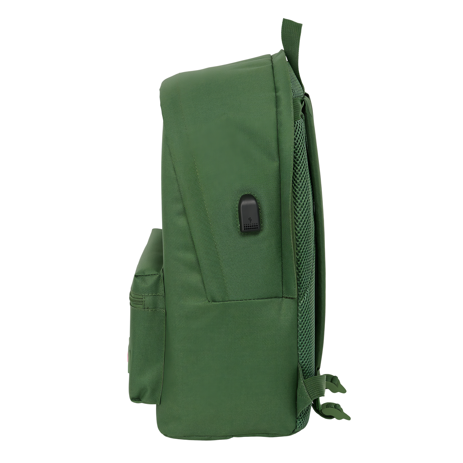 MOCHILA DOBLE PARA PORTATIL 15,6” + USB 44 CM CAQUI - Imagen 4