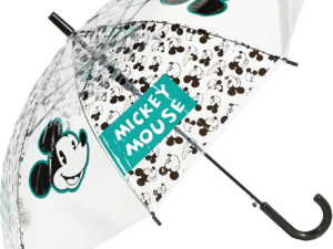 PARAGUAS MANUAL TRANSPARENTE AUTOMATICO MICKEY N/R 48,5 cm