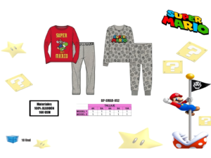 MARIO BROSS: PIJAMA NIÑO MARIO BROSS