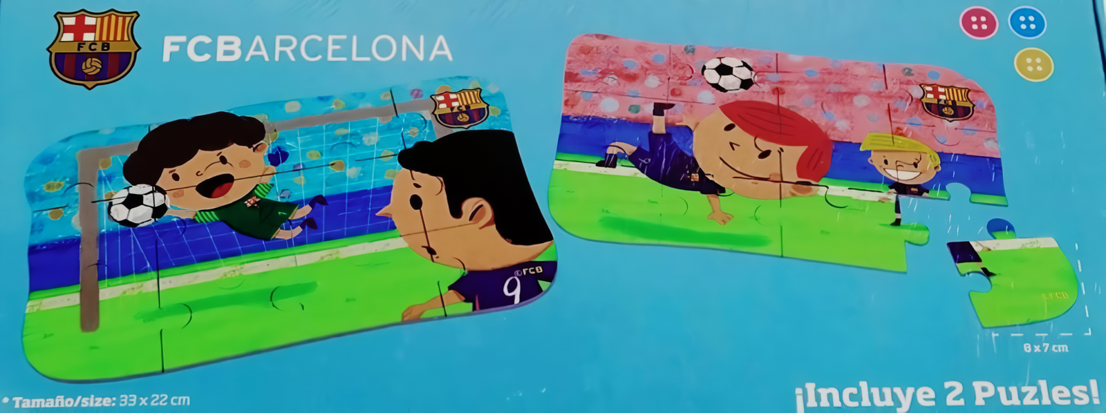 PUZZLE BABY F.C.BARCELONA 2X12 - Imagen 2
