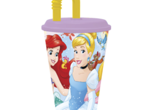 VASO CON CAÑA PRINCESAS DISNEY 430 ml