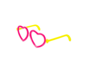 GAFAS DE NEON LUMINOSAS “LUV”.  COD: 10697