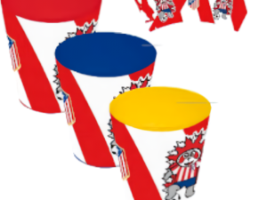 SET DE 3 VASOS DEL ATLÉTICO MADRID