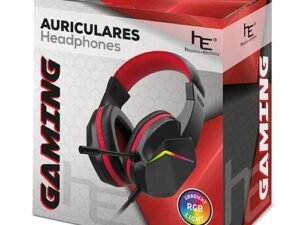 AURICULARES DE BAMBÚ “GAMING” 10184 ROJO O AZUL 10184