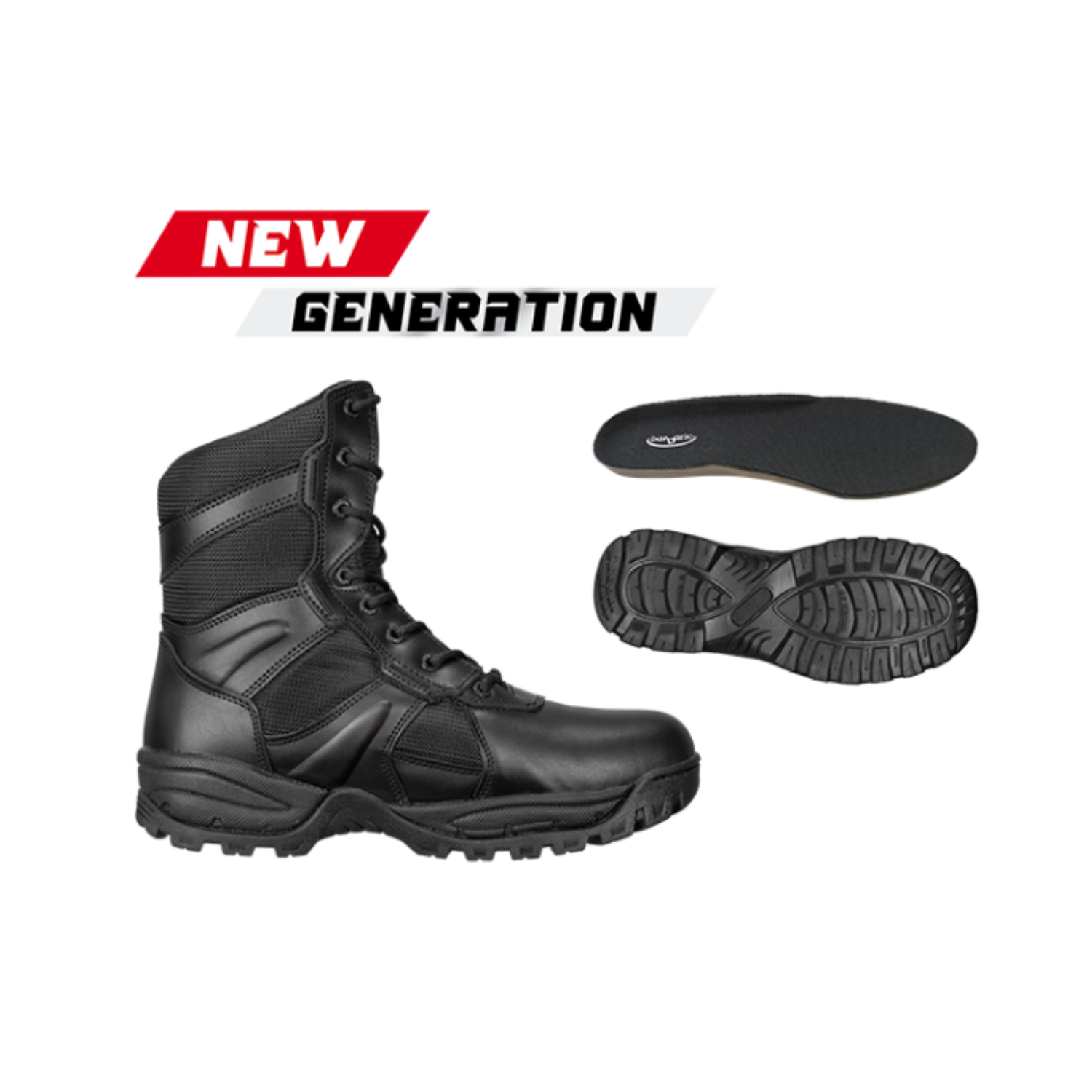 BOTA TÁCTICA PERFORMACE BLACK BARBARIC SIN CREMALLERA NEGRA MOD 34961