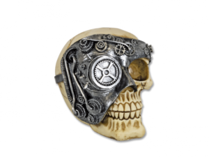 FIGURA DE RESINA CALAVERA CRANEO RESINA 12.5 cm.   COD: 39027