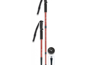 BASTON TREKKING ALUMINIO 3 TRAMOS ROJO BARBARIC MOD 33739-RO