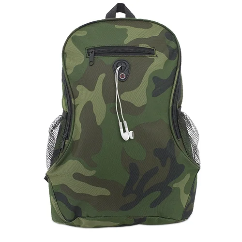 MOCHILA VIAJE CAMUFLAJE JEREMY POLIESTER 6000 38 cm MOD G-189-CM