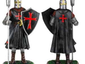 COLECCION FIGURAS RESINA CABALLEROS TEMPLARIOS NEGRO 12 cm. COD: 39 (521-524-527-530-533-536-539)